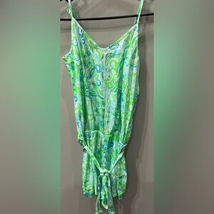 Lilly Pulitzer Green and Blue Floral Dress